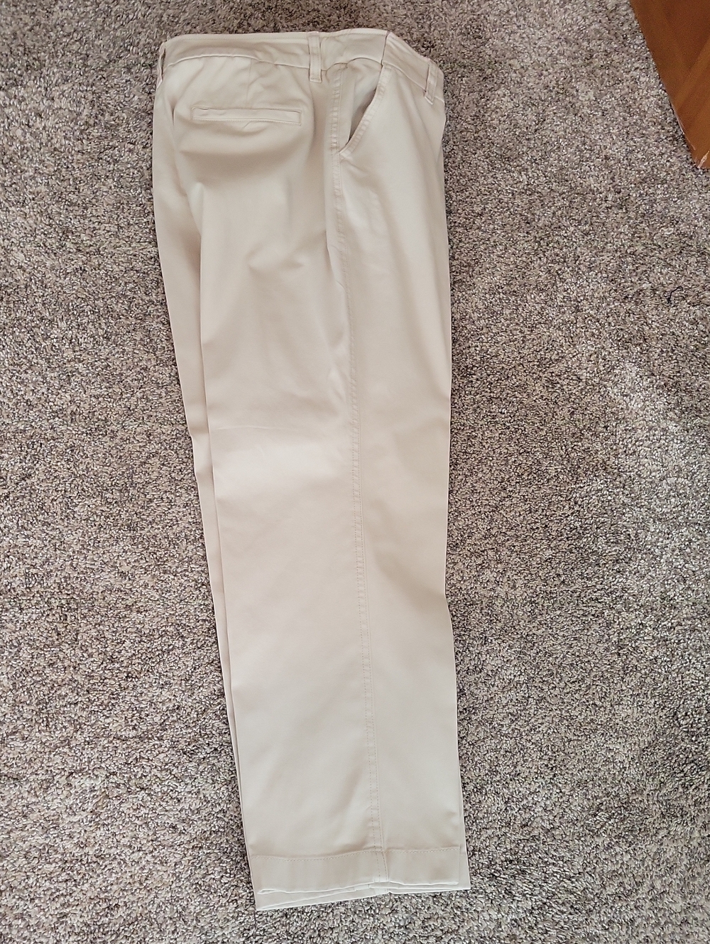 Coldwater Creek Women's Light Beige Chinos Hidden Stretch-Waist